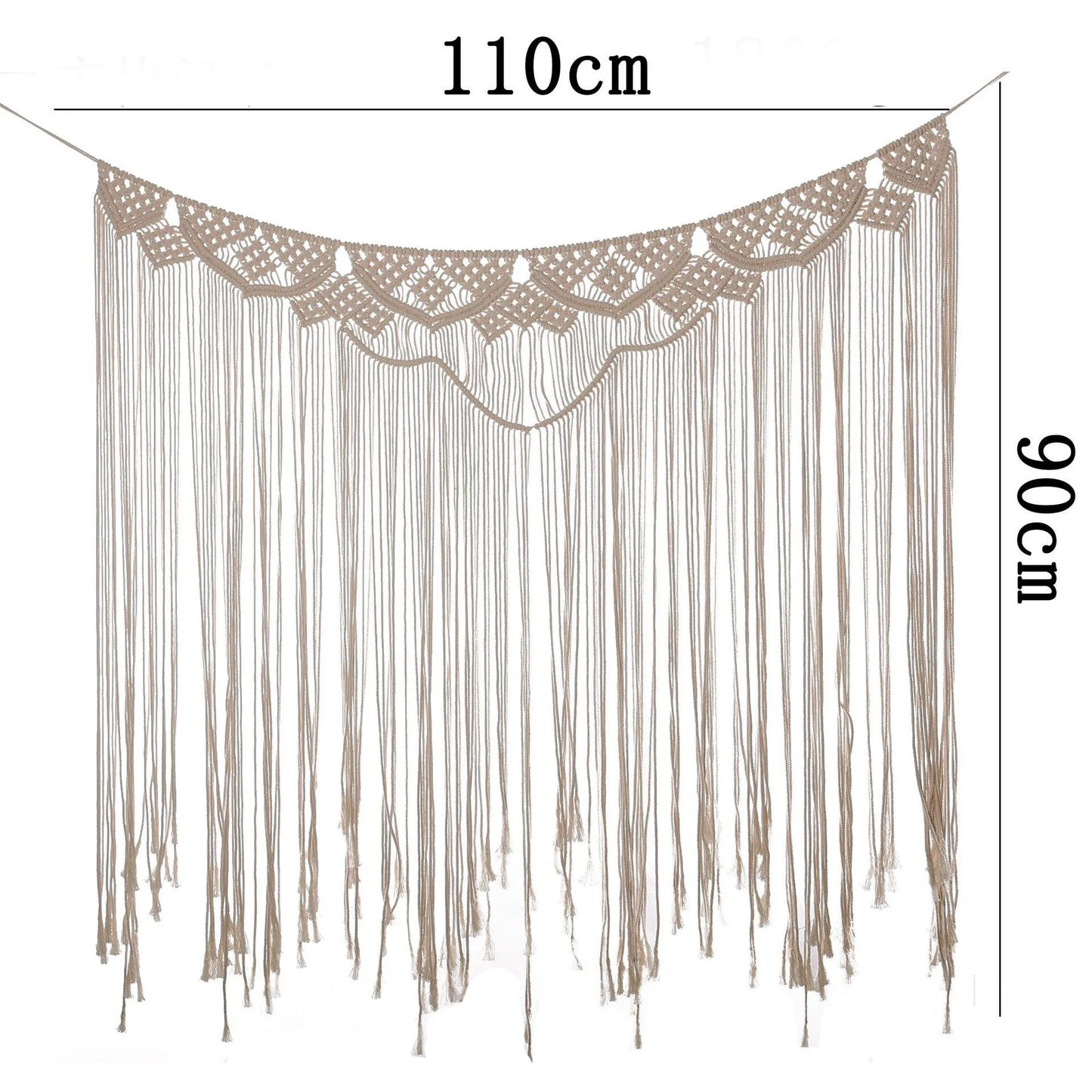 Decobites Macrame Bohemian Door Curtain Tassel Window Tapestry Wall Hanging Decor