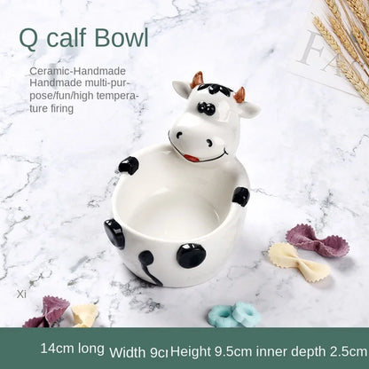 DecorBites™ Duck Ceramic Dessert Bowl Snack Sushi Storage Breakfast Bowl