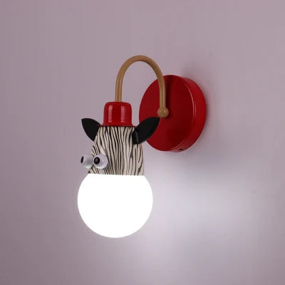 DecorBites™ مصباح سقف LED للحيوانات: قرد وحشي زرافة مصباح للأطفال لغرفة النوم.