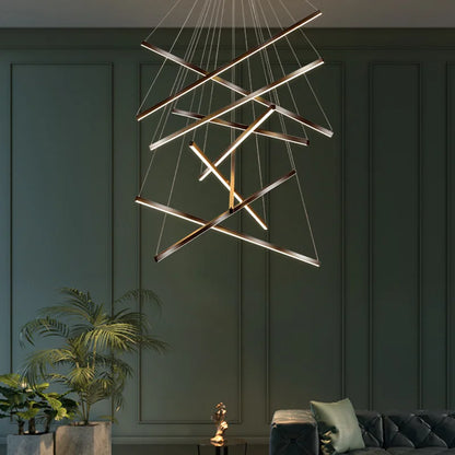 Lámpara de araña nórdica LED DecorBites™: Lámpara colgante moderna para sala de estar, comedor y dormitorio