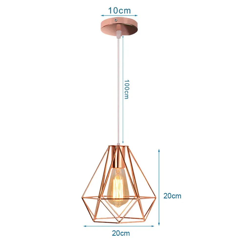 DecorBites™ Industrial Pendant Lights E27 LED Hanging Lamp Modern Loft Lighting for Home