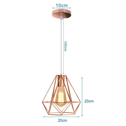 DecorBites™ Industrial Pendant Lights E27 LED Hanging Lamp Modern Loft Lighting for Home