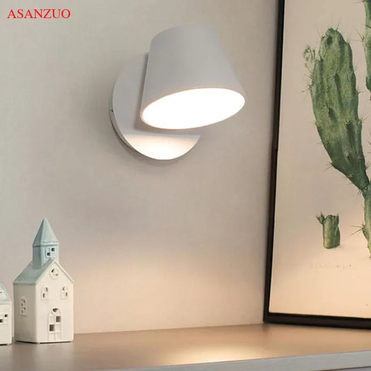 DecorBites™ LED Wall lamps Modern Black White bedroom bedside living room decorative light