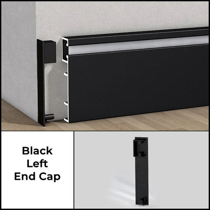 DecorBites™ LED Skirting Line Aluminum Profile Baseboard for Backlight Strip Lights