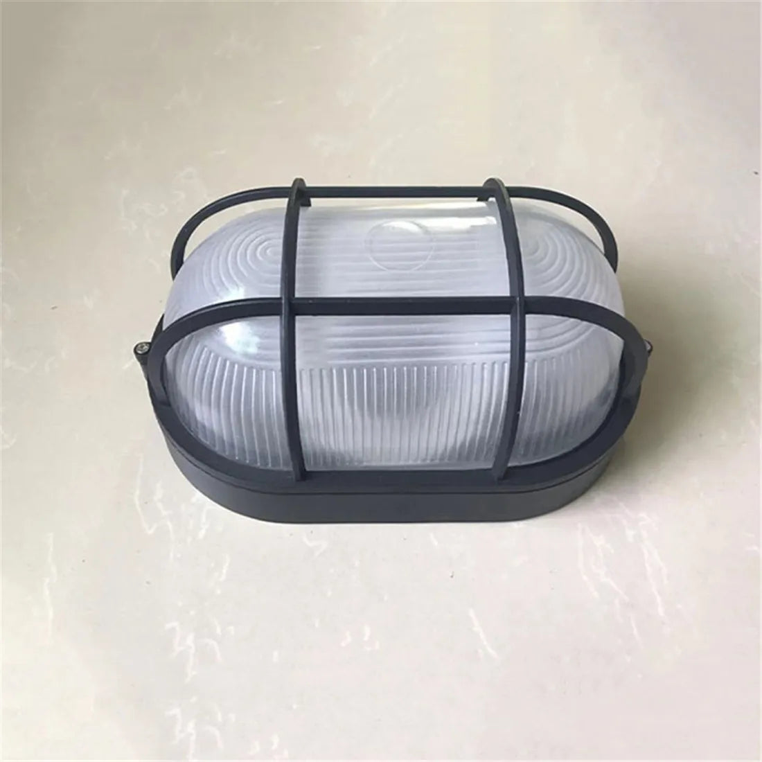 DecorBites™ Black Bulkhead Wall Lantern Exterior Wall Light - Security Sconce for Porch & Patio