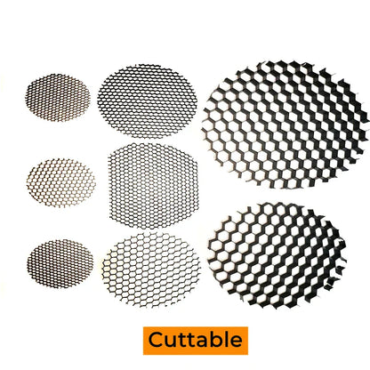 شبكة إضاءة سفلية من الألومنيوم على شكل قرص العسل من DecorBites™ لتركيبات الإضاءة الموضعية