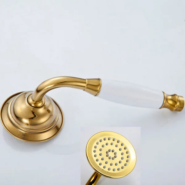 DecorBites™ Brass Hand Shower Head: Premium Replacement Sprayer for Shower Faucet