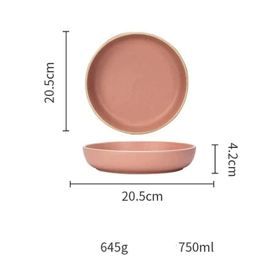 DecorBites™ Ceramic Morandi Bowl - Single Soup and Rice Bowl