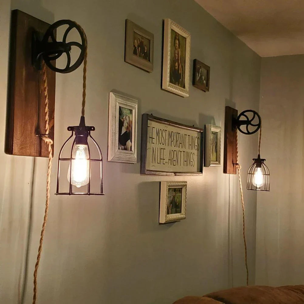 Cable para lámpara colgante DecorBites™ de cuerda de cáñamo tejida color beige - 1/5/10/20/30 metros