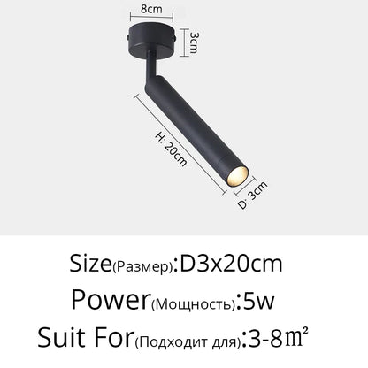 DecorBites™ LED Adjustable Angle Spotlight Ceiling Lights for Background Wall and Aisle