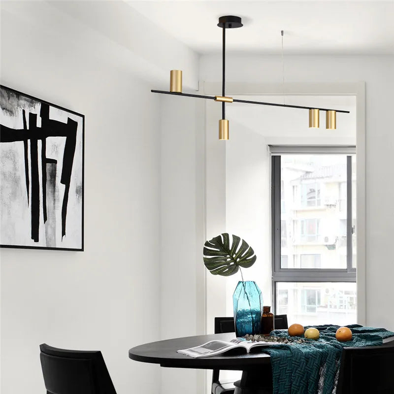 Scandinavian Post-modern wrought iron chandelier LED Creative Designer Tribes Chandelier Dining Room Coffee suspension luminaire