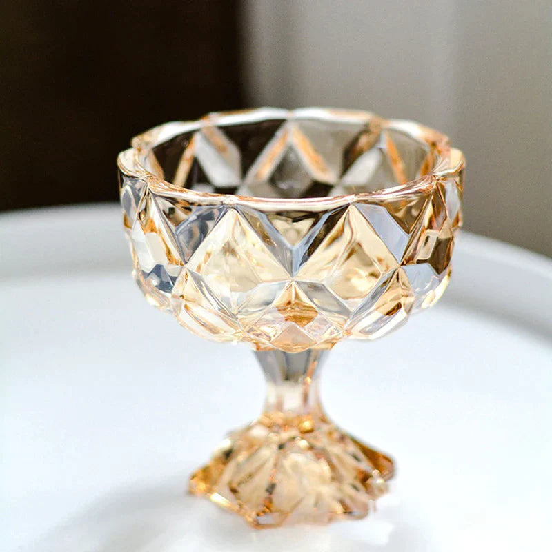 DecorBites™ Goblet Ice Cream Cup Salad Wine Glass Tea Juice Milk Water Cup