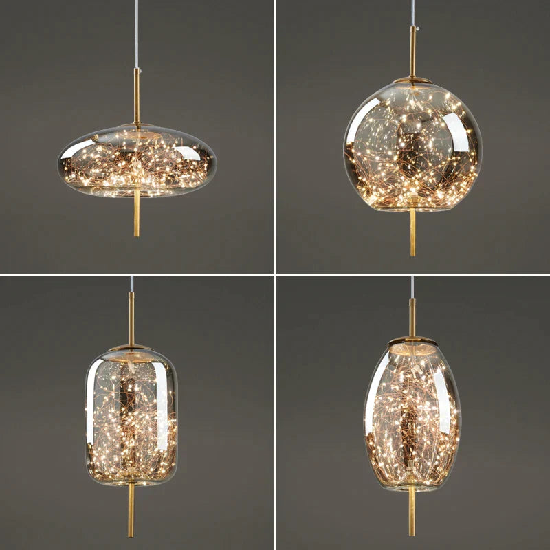 DecorBites™ Crystal Chandelier with LED Light for Modern Kitchen Decor