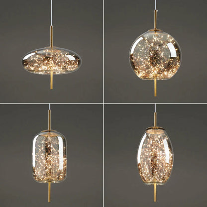 DecorBites™ Crystal Chandelier with LED Light for Modern Kitchen Decor