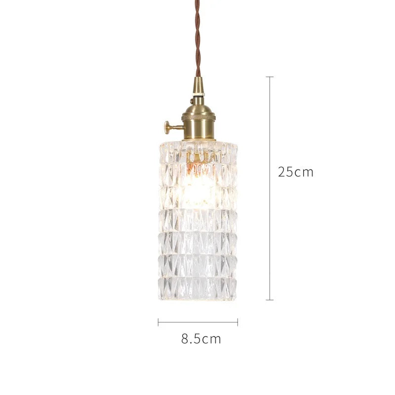 Lámparas Colgantes de Vidrio Decorbites™: Estilo Nórdico Japonés, Lámpara LED Industrial Vintage para Hogar, Bar, Café