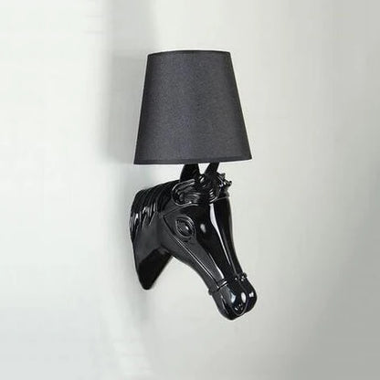 DecorBites™ Horse Wall Lamp: Retro Resin Light for Living Room, Bedroom, or Hotel Corridors
