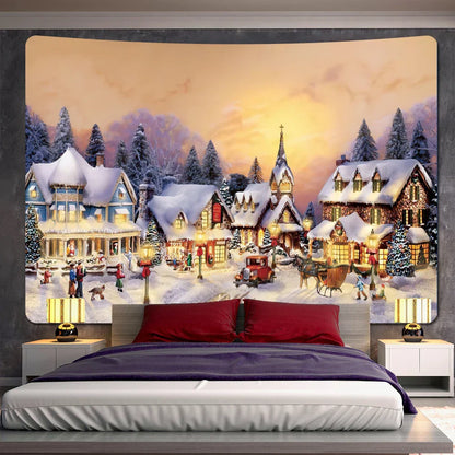 Decobites Christmas Tree Wall Tapestry Boho Living Room Decor Bed Sheet