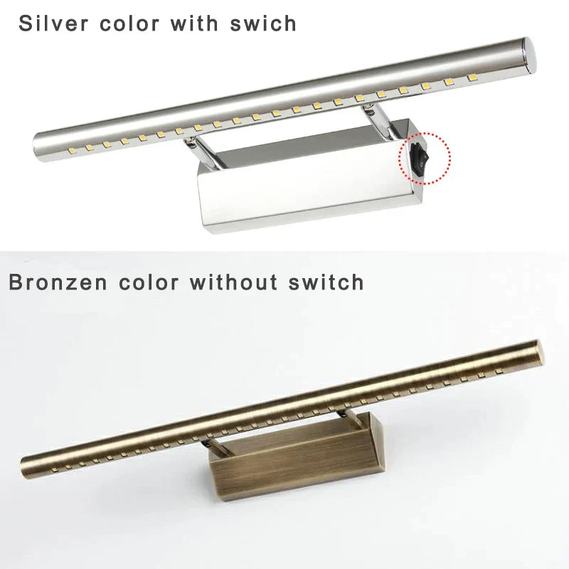 DecorBites™ Bronze LED Mirror Front Light - Waterproof Stainless Steel for Luxury Bathroom