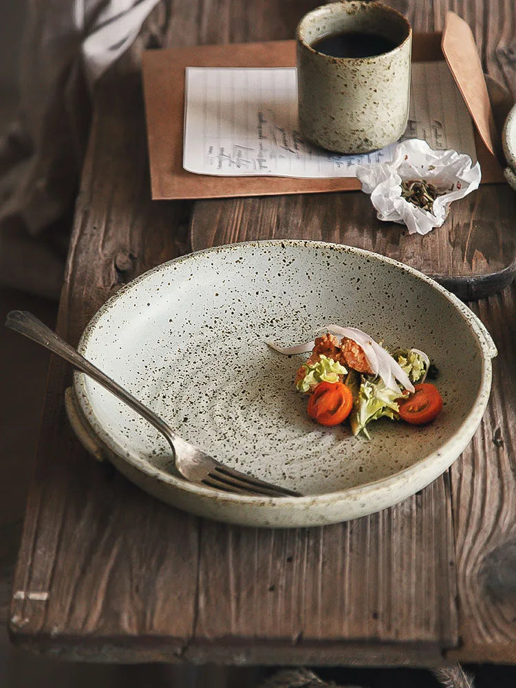 Round Ceramic Dinner Plate