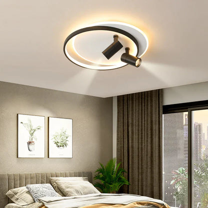 DecorBites™ Dimmable LED Ceiling Lights with Remote Control, Modern Gold/Black Spotlights