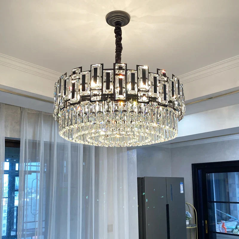 DecorBites™ Crystal Chandelier: Elegant Lighting for Home, Living Room, Bedroom, Kitchen