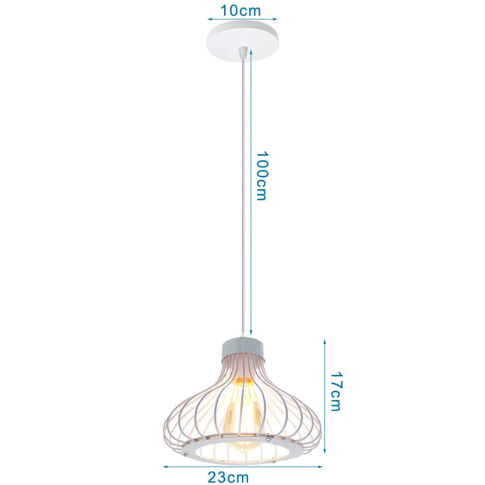 DecorBites™ Industrial Pendant Lights: Modern LED Hanging Lamps for Home Living Room Kitchen Decor