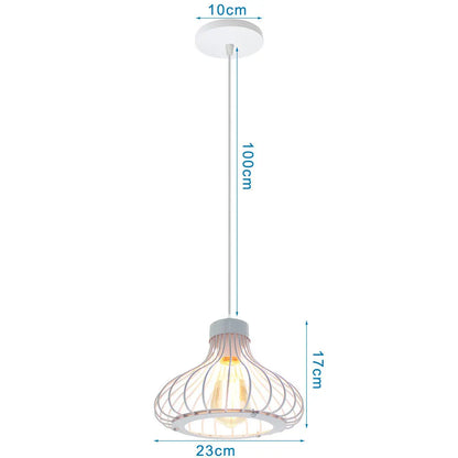 DecorBites™ Industrial Pendant Lights: Modern LED Hanging Lamps for Home Living Room Kitchen Decor