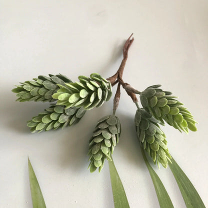 Paquete de estambres de bayas verdes DecorBites™ para decoración navideña y envoltorio de regalos DIY