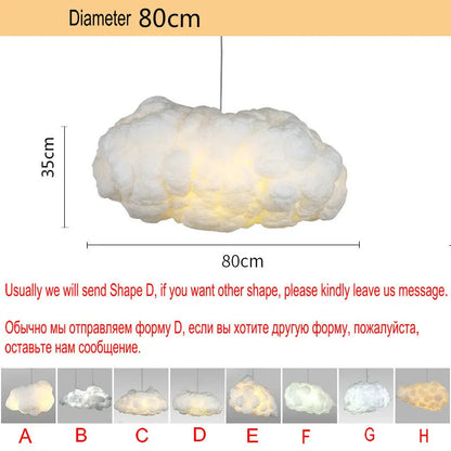 DecorBites™ Cloud LED Chandelier Light for Kids room Nursery School