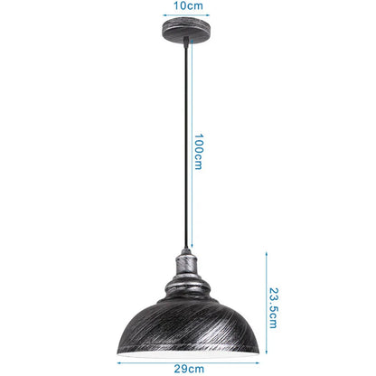 DecorBites™ Iron Dome Industrial Pendant Light for Cafe Bar Home Decor