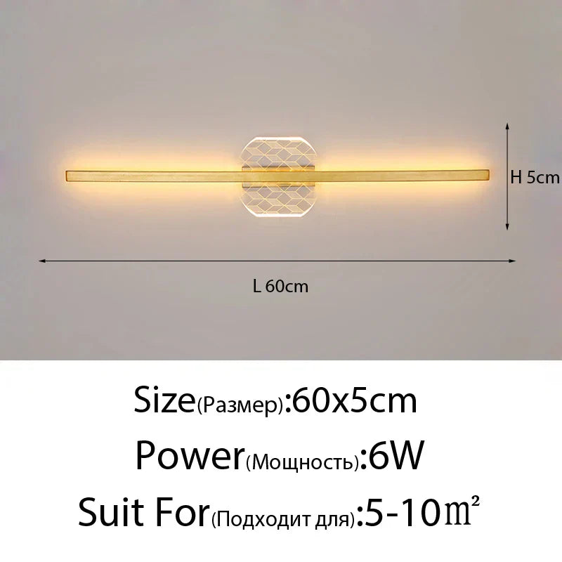 DecorBites™ LED Mirror Wall Lamp for Modern Minimalist Decor