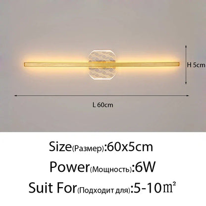 DecorBites™ LED Mirror Wall Lamp for Modern Minimalist Decor