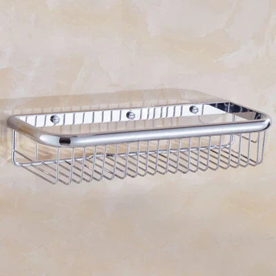 Estante de baño de latón dorado Decorbites™ con perchero para toallas, soporte para champú y canasta