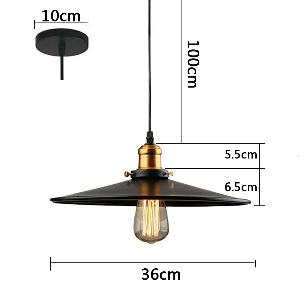 Decorbites™ Industrielle Hängelampe - Vintage Retro Kronleuchter LED Deckenleuchte