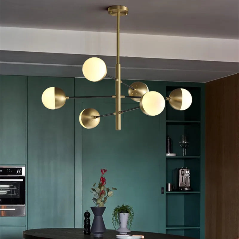 DecorBites™ Glass Bubble Chandelier for Kitchen Bar Dining Bedroom Lighting