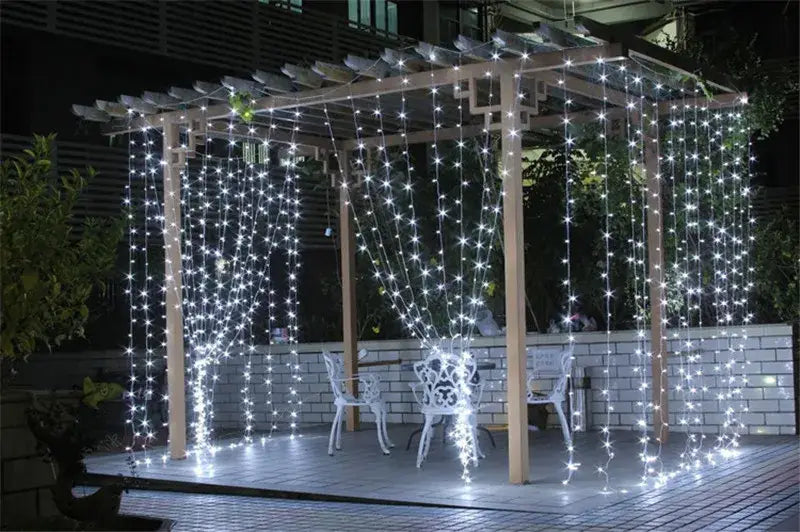 DecorBites™ Festive USB Fairy Lights Curtain Set