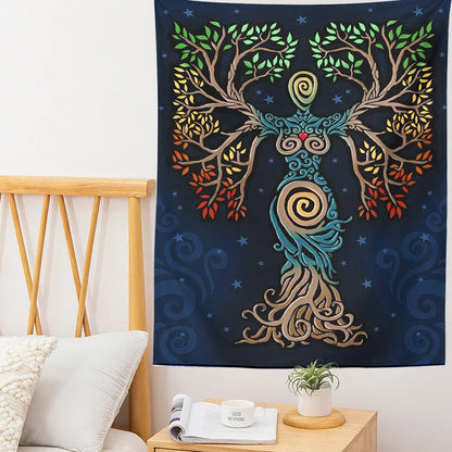 Decobites Tarot Mysterious Tree of Life Wall Decor Tapestry Art Dorm Room