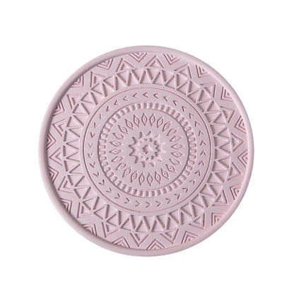 DecorBites™ Diatomite Round Coasters: Absorbent, Colourful, Fashionable Drink Mats