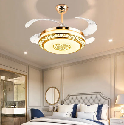 DecorBites™ Living Room Electric Fan Light: Stylish Wind Power Fixture for Home Décor