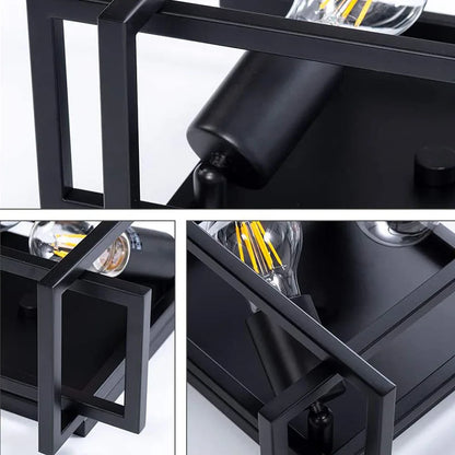 DecorBites™ Black Modern LED Ceiling Chandelier for Living Room Bedroom Study Home