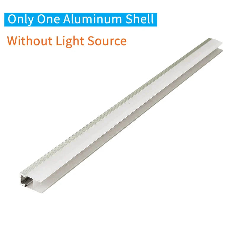 مصباح بار خزانة LED من DecorBites™ لشريط إضاءة رفوف الكتب الزجاجي مقاس 8 مم