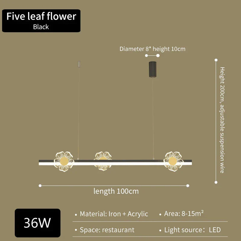 DecorBites™ Elegant Butterfly Flower Chandelier for Dining Room and Kitchen