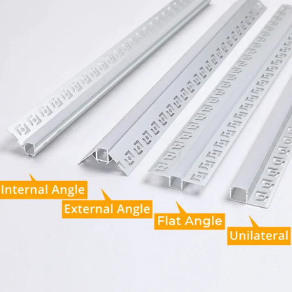 DecorBites™ 1M Frameless Embedded LED Aluminum Profile for Linear Strip Lights