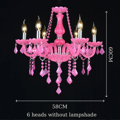 DecorBites™ Crystal Chandelier: Glamorous Green Lighting for Wedding Parlor, Bedroom, and More