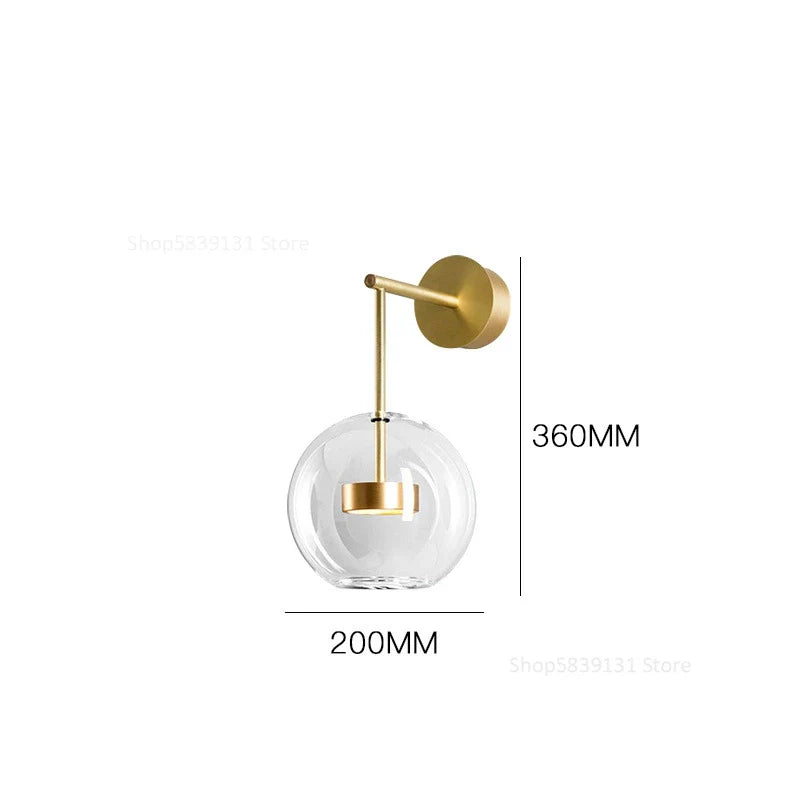 DecorBites™ Adjustable Direction Simple LED Wall Light - Nordic Gold Iron Art Wall Lamp