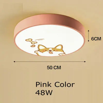 DecorBites™ Kids Cartoon Acrylic Ceiling Light with Remote Control LED Girl Children's Room Lighting
