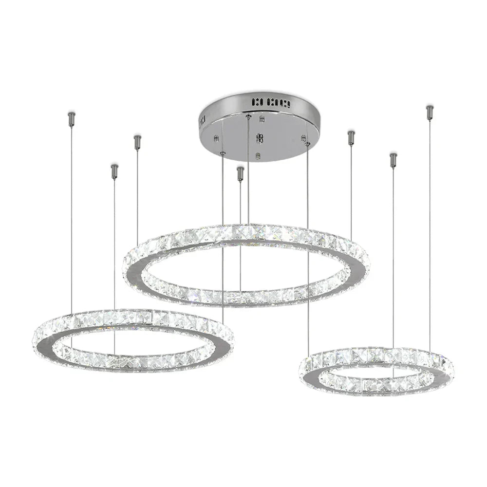 Lámparas de araña LED de cristal DecorBites™: Lámpara colgante moderna para sala de estar.