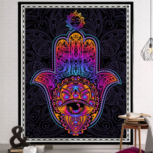 Decobites Mandala Astrology Tarot Tapestry Wall Hanging for Bohemian Hippie Home Decor