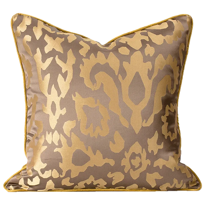 غطاء وسادة مربع من قماش الجاكار بتصميم منظر طبيعي آسيوي من DecorBites™ مقاس 45×45 سم