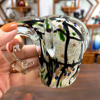 DecorBites™ Elephant Crystal Glass Sculpture Feng Shui Living Room Ornament